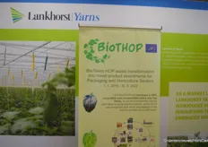 Lankhorst Yarns showed the new 100% compostable and recyclable twine, introduced in open field hop cultivation.